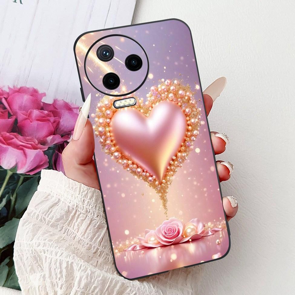 For Infinix Note 12 Pro 4G Case X676B Silicone Cute Cat Fashion Flowers Painted Cover For Inifnix Note 12 Pro Phone Case Bumper