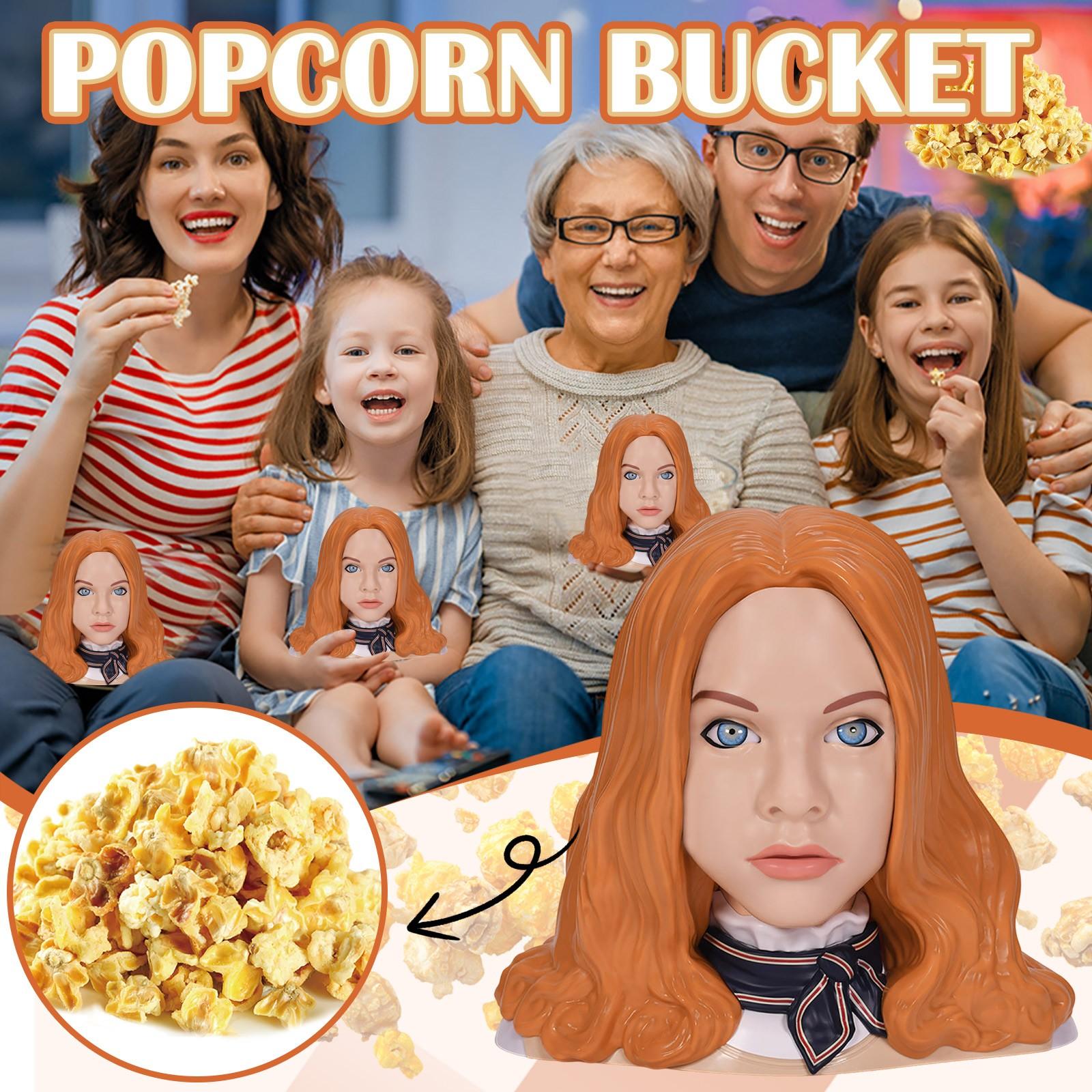 

Creative Shaped Popcorn Bucket Fun Cartoon Snack Container Storage One Size