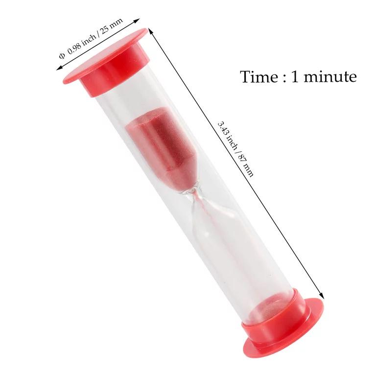 Hourglass Timer Set: Durable Creative Quicksand Toy for Kids with Toothbrush Accessories.