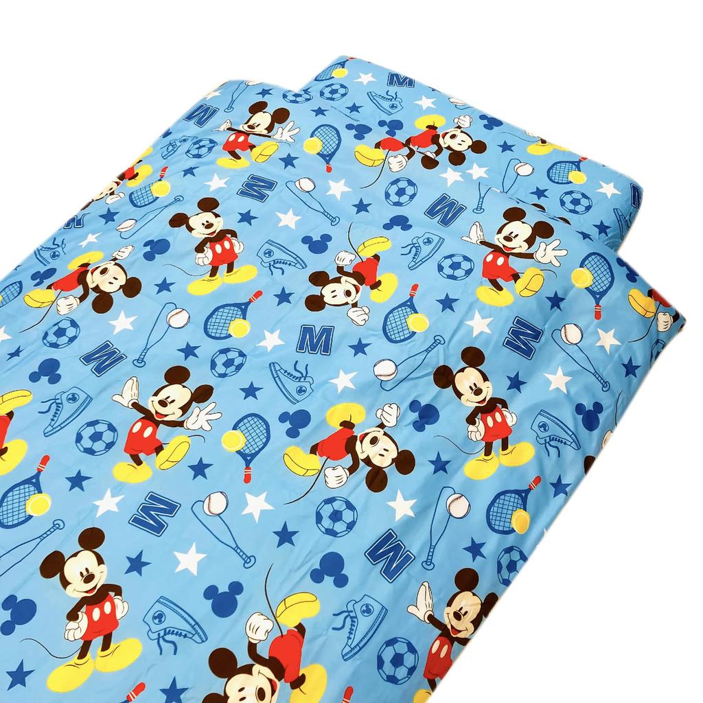 MORIPiLO Disney Single Duvet Cover Mouse Junior Cute Disney by Morishita Makura (Mickey Sports) Size, Blue, 130x180cm, Characters,