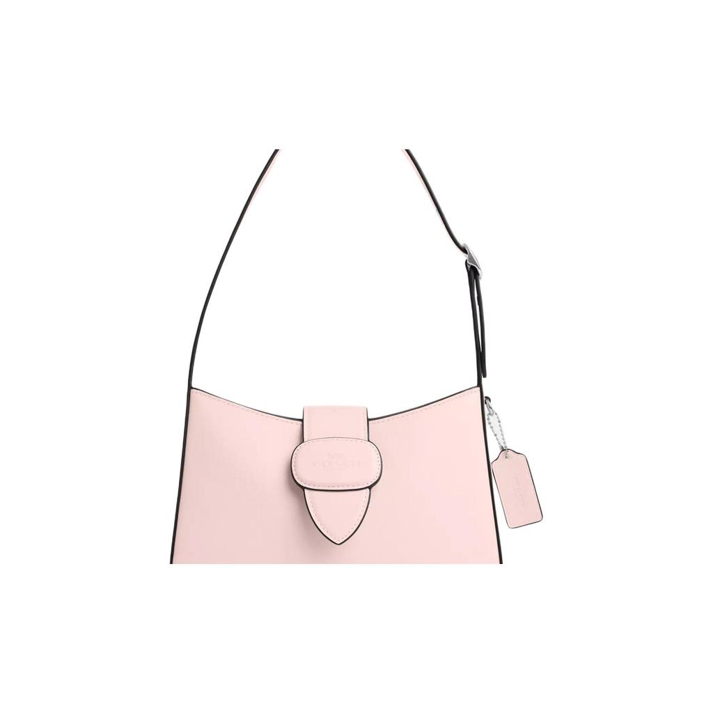 Coach Eliza 25 Logo Charm Snap Closure Medium Shoulder Bag Women shoulder bag Pink CAA92-SVB5