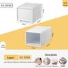 Miling Stackable Plastic Drawer Storage Box