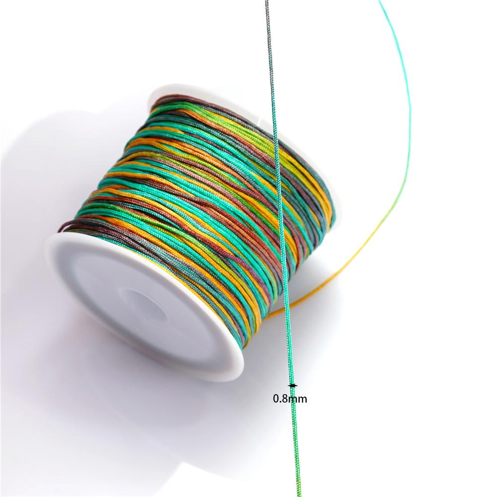30M/Rolle 0,8mm Nylonfaden Schnur Chinesische Knoten Quasten Schnur Armband Geflochtene Schnur für DIY Schmuckherstellung Zubehör Zubehör