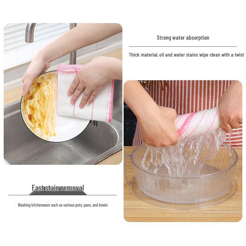 Antihaftendes, fusselfreies, saugfähiges Geschirrtuch - Leicht zu reinigendes Leinen-Küchenhandtuch