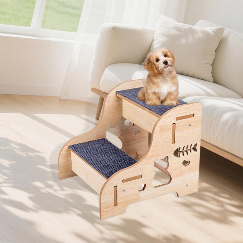 Small Dogs, Steps for Beds, Portable, Non-slip, Lightweight, Cats, Sofas And Older Dogs.