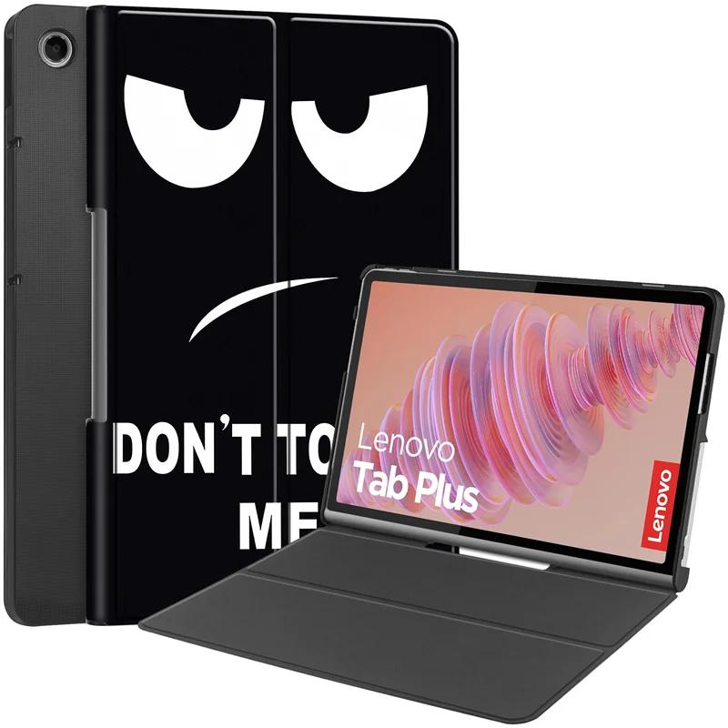 Slim Folding Stand PU Leather Case For Lenovo Tab Plus 11.5 inch TB351FU Cover Hard Plastic Back Shell Funda Coque Capa