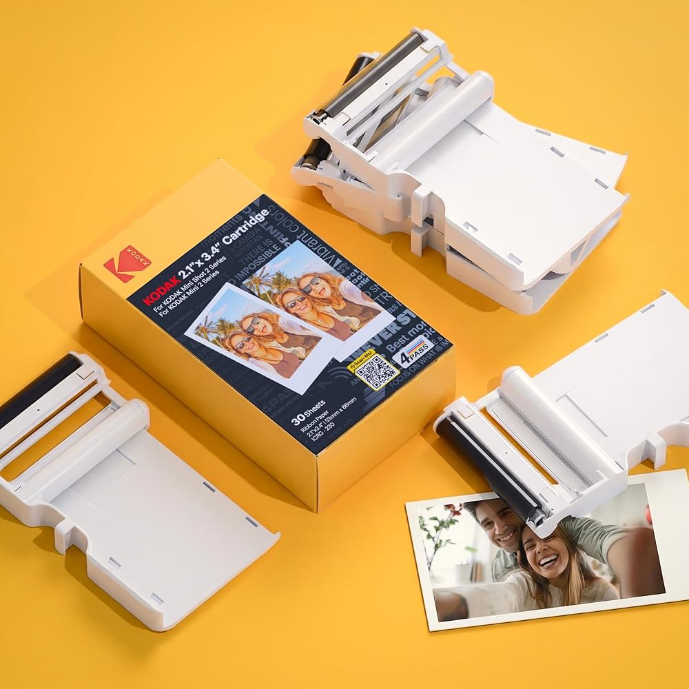 Kodak 4PASS Film Cartridge (5.3 X 8.6 Cm), 60 Sheets, for Kodak Mini 2 Retro & Mini Shot 2 Retro.