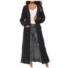 Women's Fashion Casual Button  Solid Color Big Pocket Cardigan Sweater Long Thin Coat