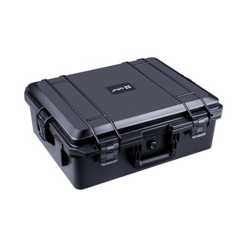 Lykus HC-4620 Waterproof Hard Case with Built-in Lattice-Cut Sponge, Interior Dimensions: 46x36x18cm, Suitable for Cameras, Projectors, Drones, Precis