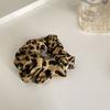 Koreanischer großer Leoparden-Scrunchie für Damen, elastische Haarbänder, schlichtes Vintage-Haarseil, Haargummis, Kopfschmuck, Haarschmuck für Mädchen