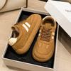 Retro Platform German Training Shoes Women's 2025 Autumn and Winter New Round Head Soft Sole Versatile Casual Board Shoes New