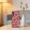 Lip print Phone Case For Samsung S25,S24,S21,S22,S23,S30,Ultra,S20,Plus,Fe,Lite,Note,10,Black Cover