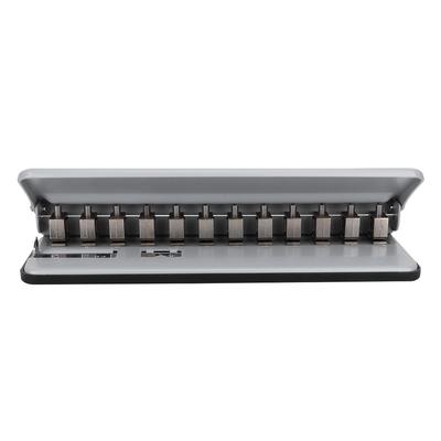Multi Function Adjustable Mushroom Hole Puncher Paper Binding Hole Punch Machine (Gray)