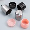 Stainless Steel Salt Shaker with Dust Cover Condiment Jar Mini Seasoning Bottle  Kitchen