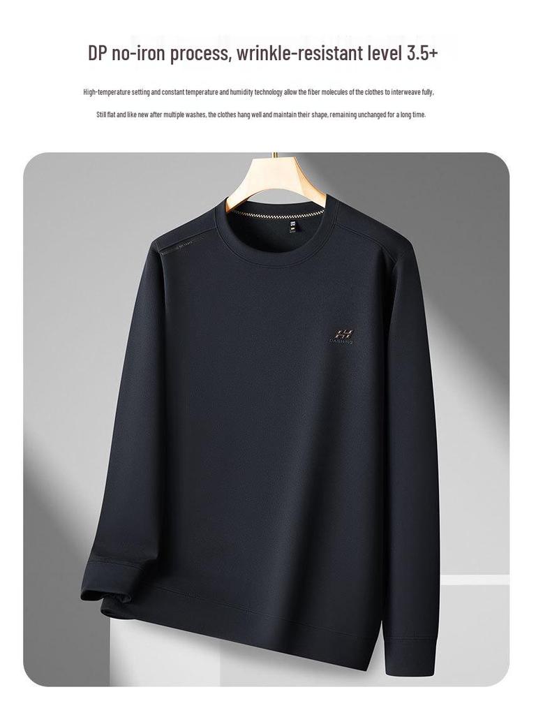 Herren 2025 Winter Übergröße Fleece-gefüttertes Rundhals-Sweatshirt - Verdickt & Lockerer Schnitt
