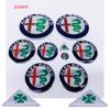 11ks/sady 74mm 50mm 56mm 60mm Pro 147 159 Giulia Stelvio Mito Tonale Samolepky na volant Přední znak na kapotu auta