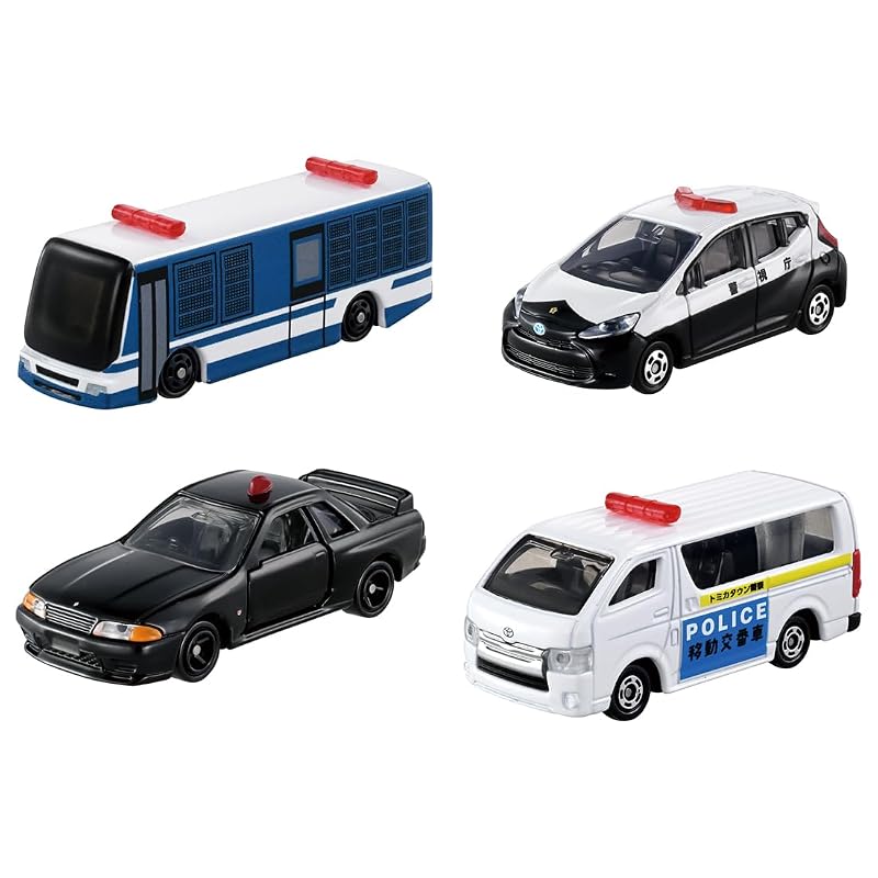 TAKARA TOMY Tomica Gift Set: Patrol Tomica Town! Tomica Police Vehicle Set (Miniature Car Toy) Ages 3 and Up