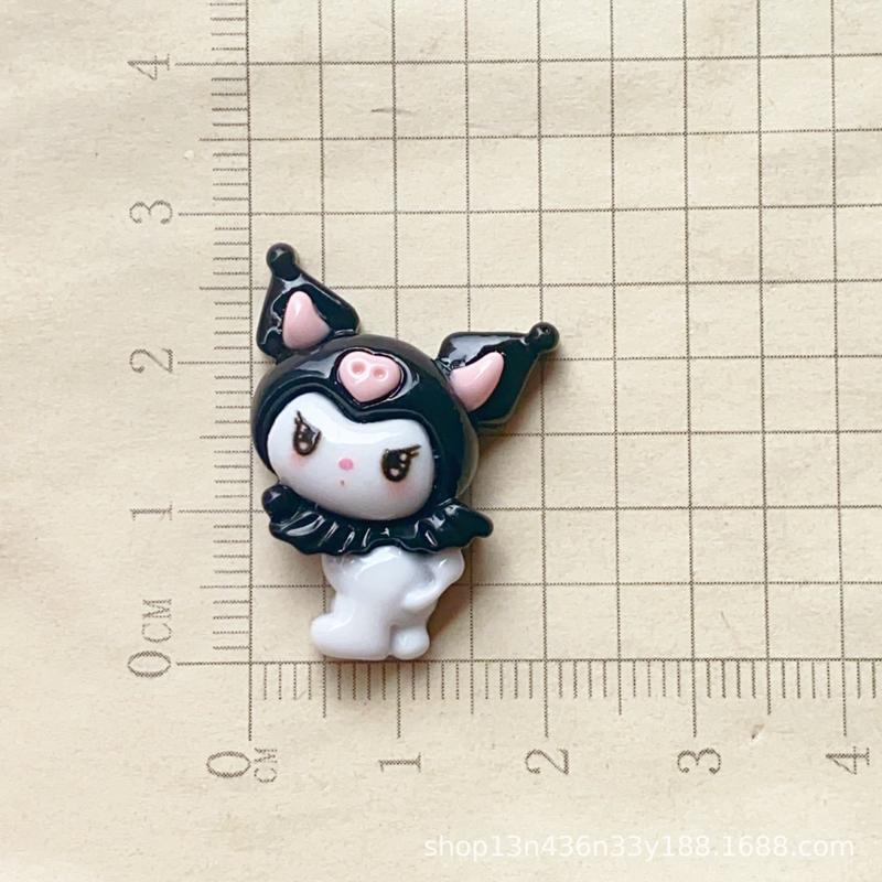 10 Pcs New Kawaii Cartoon Girl Hamburg Telephone Resin Flat Back Scrapbook Figurine Diy Bow Decor Accessories Crafts A2