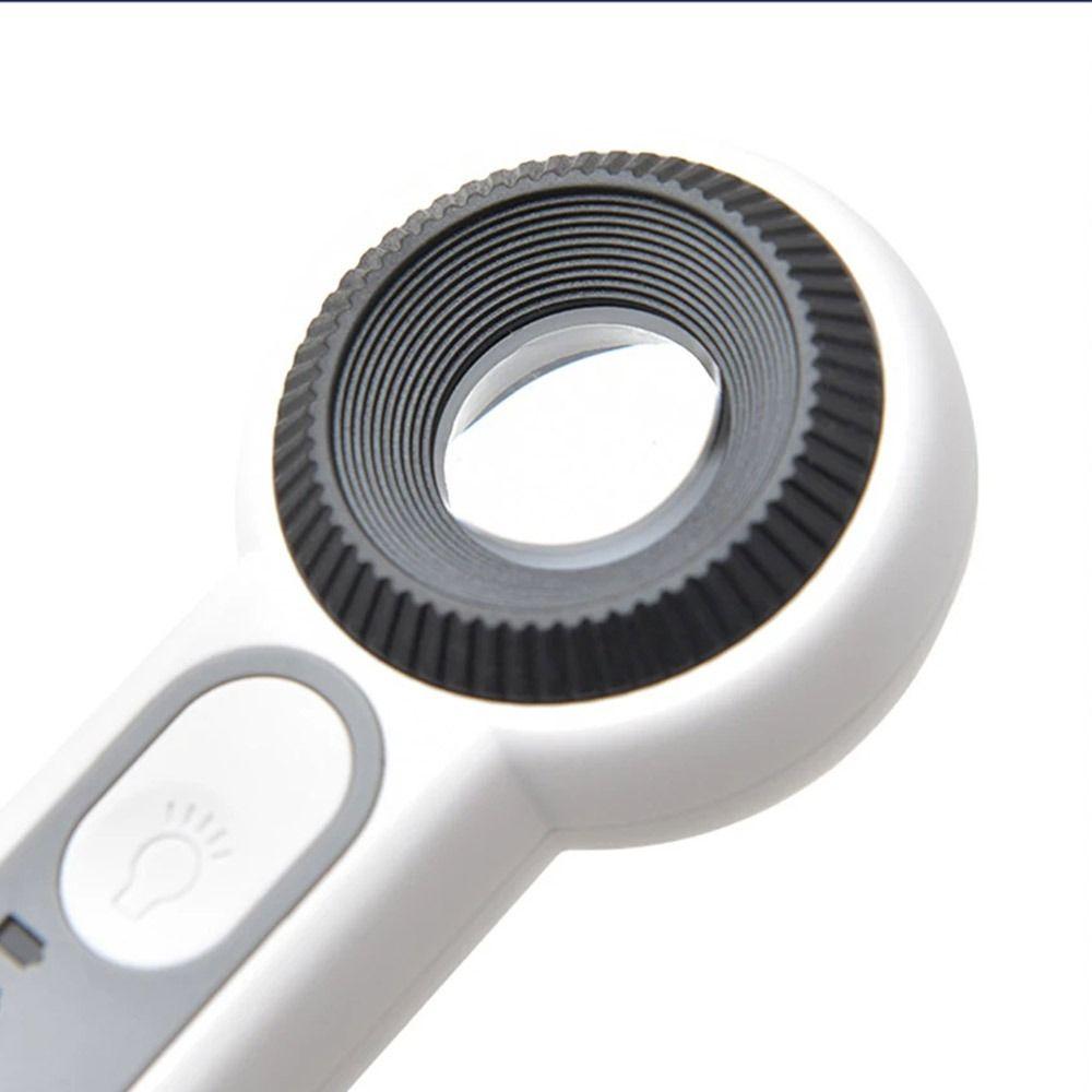 HD Illuminated Magnifying Glass Loupe Reading Magnifier Portable Handheld  Magnifier  Stamps