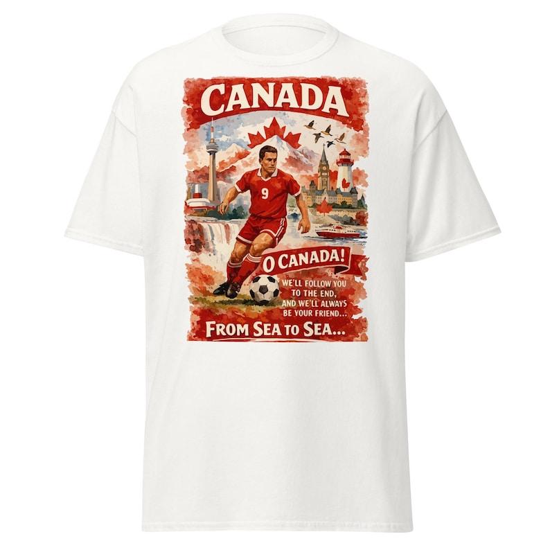 Retro Canada Soccer T-Shirt: Vintage Canadian Football Fan Tee XL