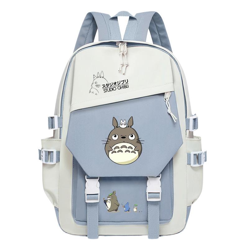 Totoro Dorado cute cartoon peripheral children's school bag spine care primary and secondary school backpack
