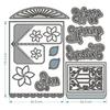 Pop-up Mechanism Card Metal Carbon Steel Knife Mold DIY Handmade Flower Cutting Knife Mold Template