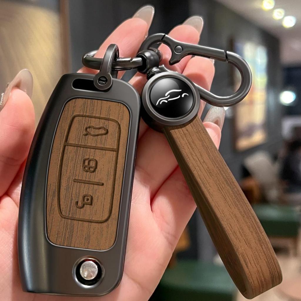 Shell Fob Metal Car Folding Key Case Holder Full Cover For Ford Focus 2 Falcon Escape Galaxy Kuga B-Max C-Max Ecosport Fiesta