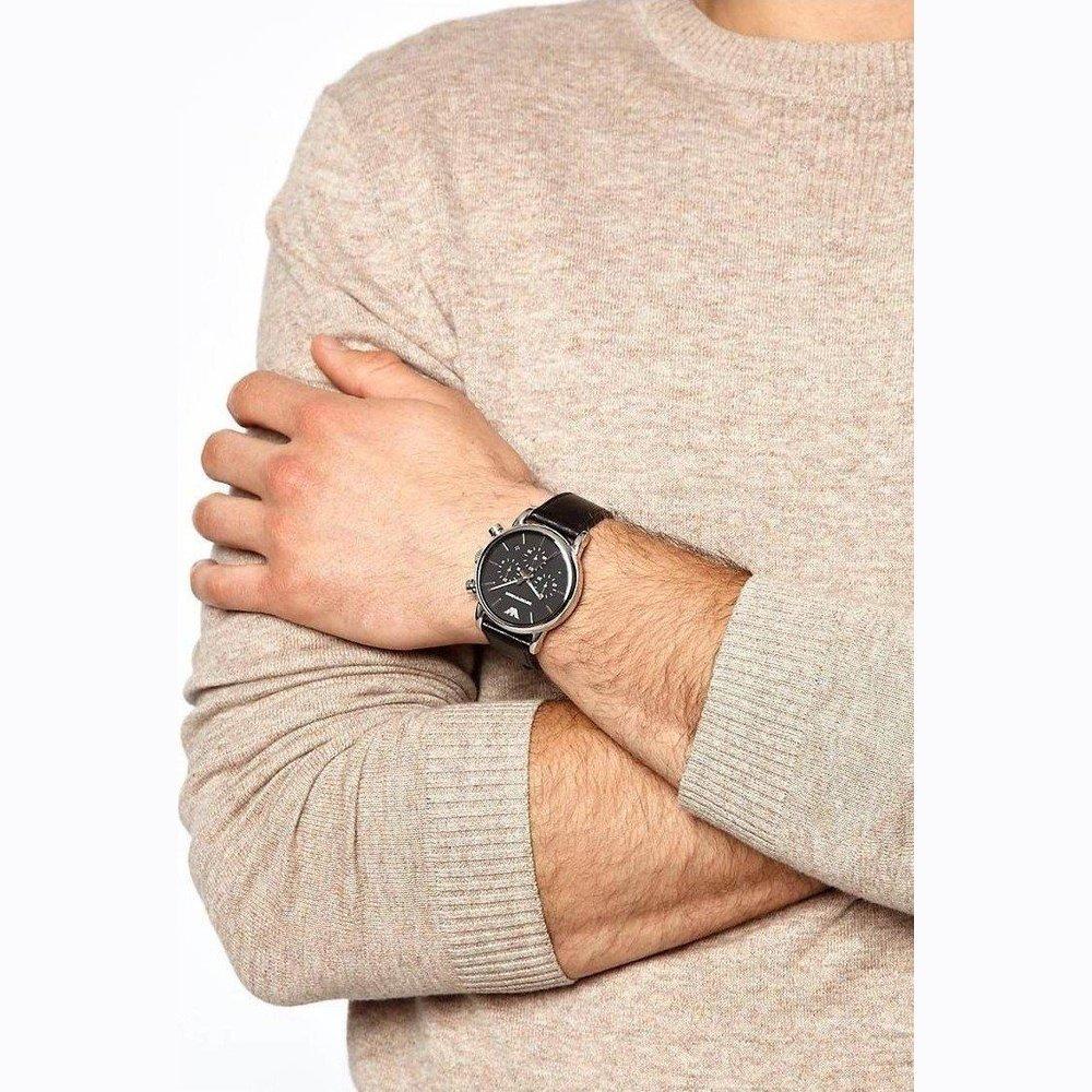 Emporio Armani AR1733 Classic Black Stainless Steel Men's Watch