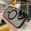 iPhone 17 Pro Eagle Eye Magnetic Case - Black Skin-Feel, Metal Lens, Hard Shell, Anti-Scratch