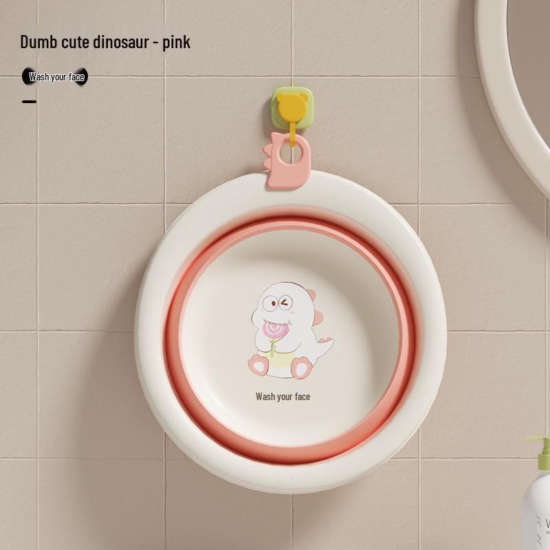 Newborn Portable Foldable Baby Washbasin - Thickened Plastic Infant Basin