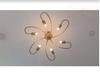 Elegant Ceiling Flush Mount Light Pendant Mid Century Modern Raw Brass Sputnik Chandelier Light Fixture
