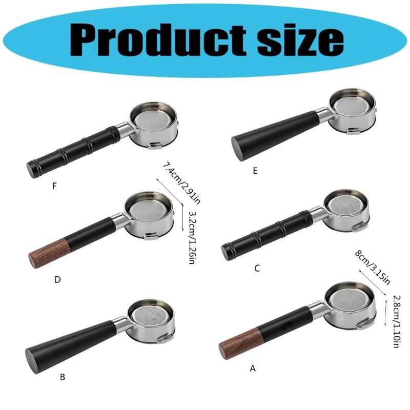 Heat Resistant Ergonomic Coffee Machine Portafilter 58mm Replacement Handle Metal Texture for E61 Series Models