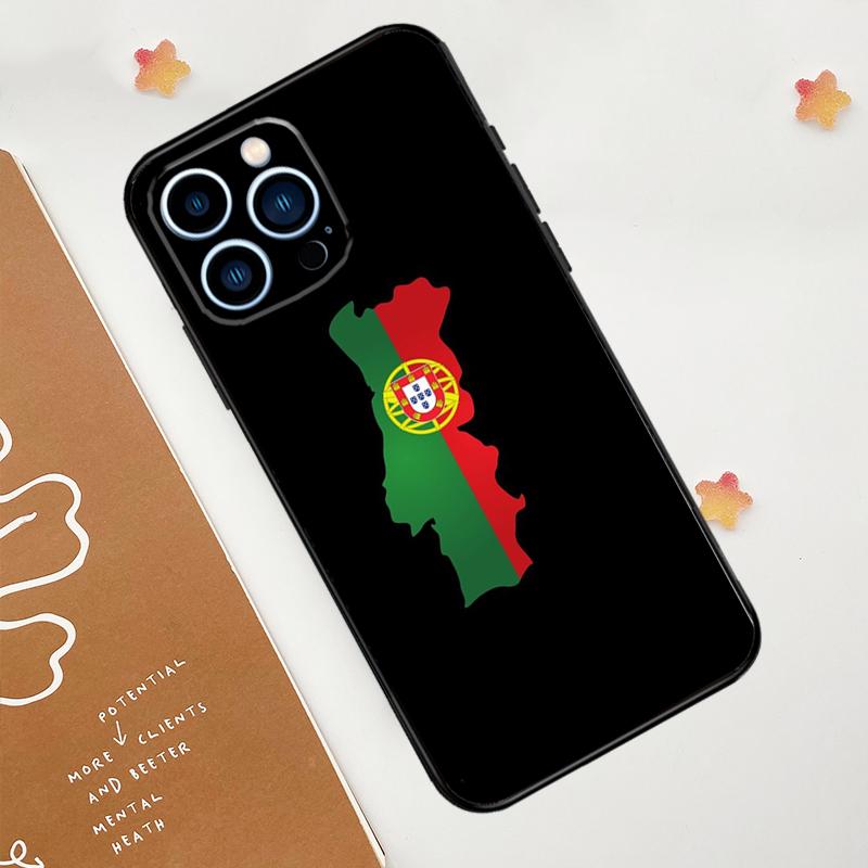 Portugal Flag Phone Case For iPhone 17 Pro Max 14 11 15 16 Pro Max 13 12 mini 16 Plus 16e 17 Air Funda