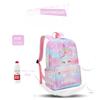 Lightweight Primary Secondary School Students Schoolbag Gradient Rainbow Unicorn Printed Backpack Large Capacity Rucksack Girl Lunch Bag