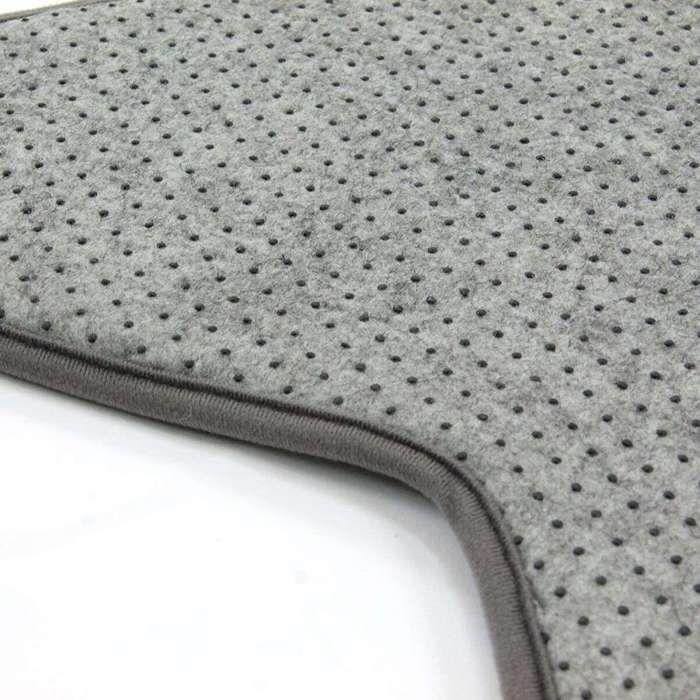 Tapis salon forme étoile extra-doux gris 90x90