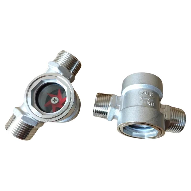 Jundingying 304 Stainless Steel Water Flow Indicator Sight Glass