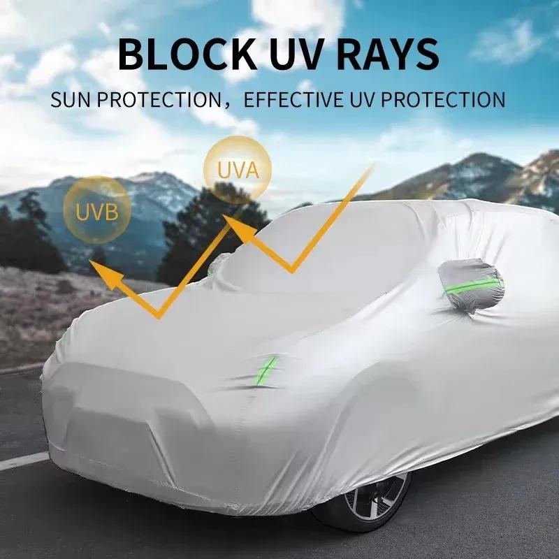 For Ford Ranger Outdoor Car Cover With Reflective Strips, Waterproof Snowproof Dustproof, UV Protection Auto Accessories