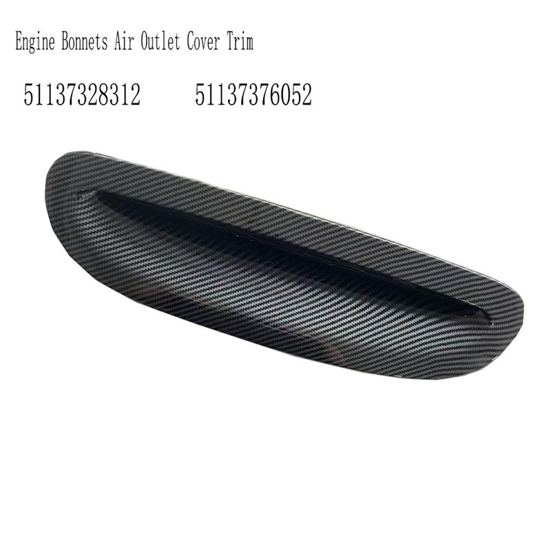 NEW-For Mini Cooper S F54 F55 F56 F57 2014-24 Front Hood Vents Engine Bonnet Air Outlet Cover Trim Parts 51137328312 51137376052