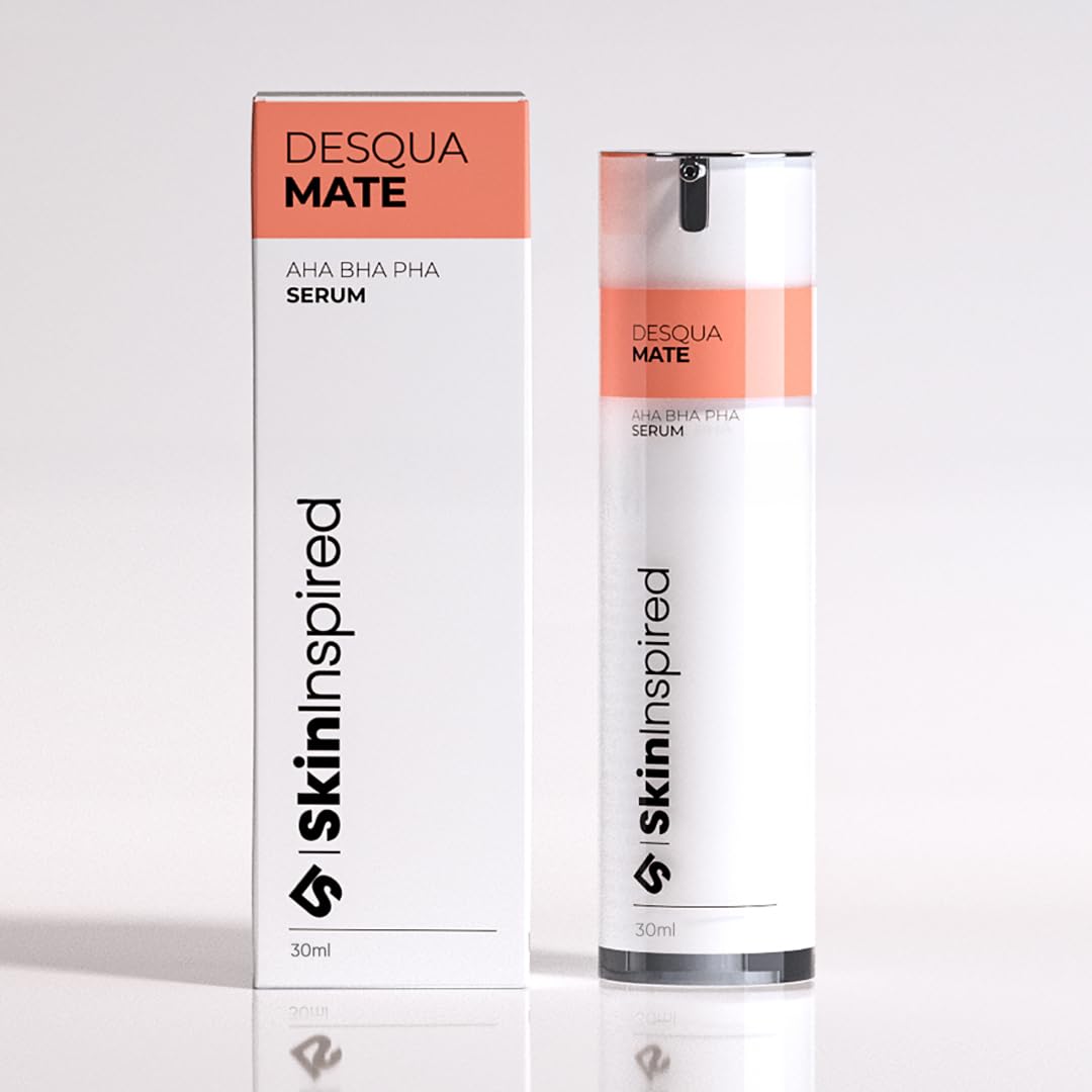 SkinInspired AHA+BHA+PHA Lactic Acid + 2% Salicylic Acid Face Serum| Exfoliating Serum For All Skin Types | Pore Cleansing Face | Reduces Acne & Bl