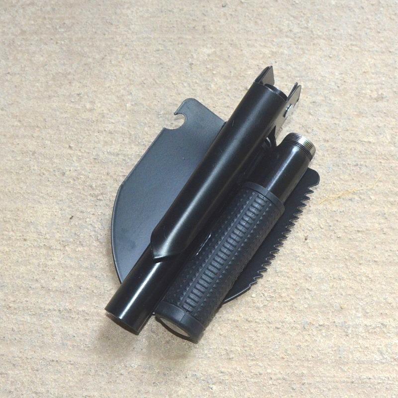 Pala Pieghevole Militare Multifunzione Pala da Pesca/Ingegnere/Campeggio/Giardinaggio Piccone di Emergenza per Auto Strumento di Sopravvivenza all'Aperto