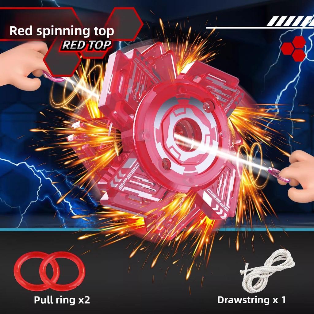 

Spark Light Up Spin Top For Kids Play And Stress Relief красный