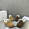 Fleece warm Birkenstock shoes winter new Doudou shoes wear snow cotton shoes