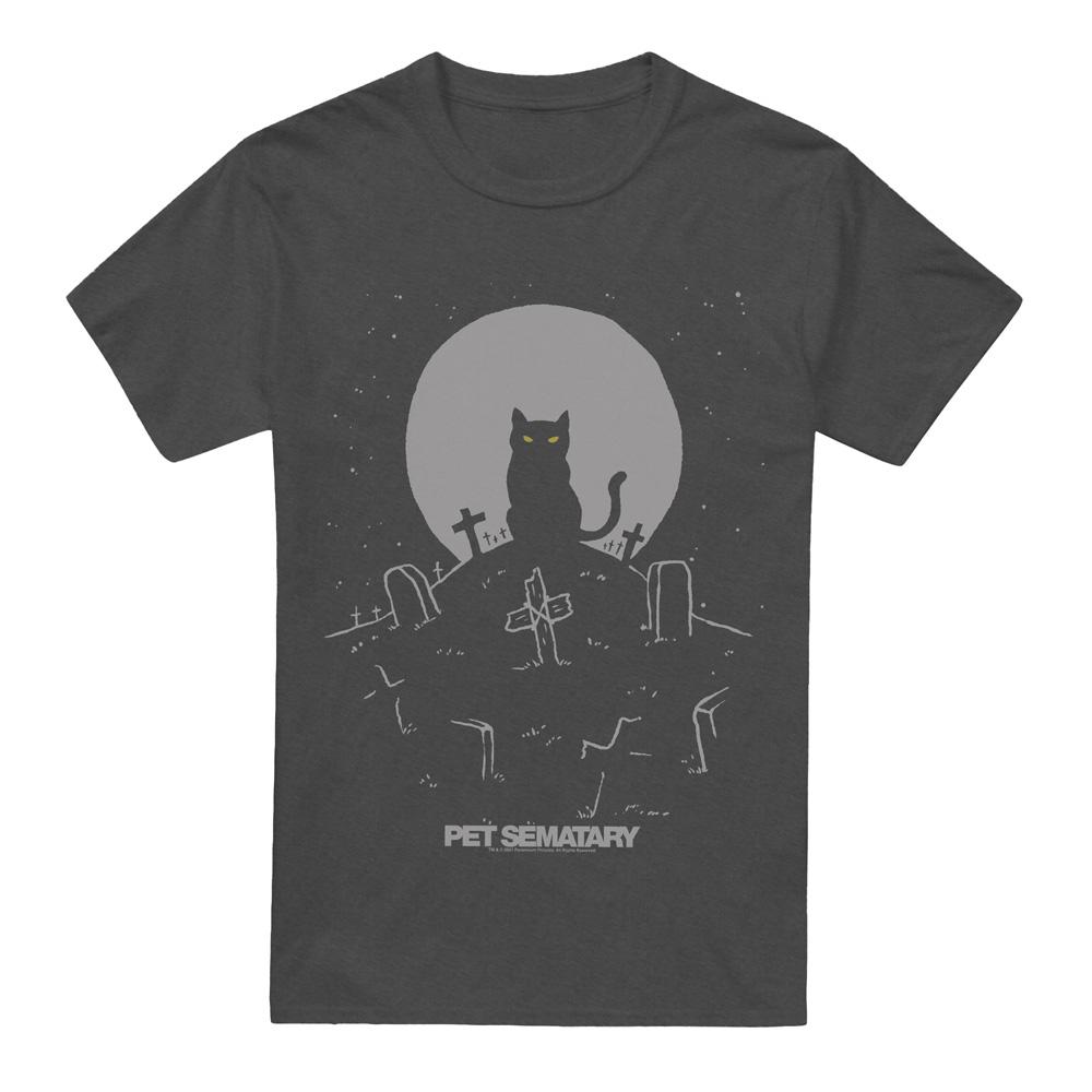 Pet Sematary Unisex Adult Cat With Tombstones T-Shirt