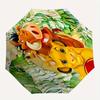 1 Auto Open Lion King, Jungle Adventure Themed Colorful 8-rib Portable Umbrella for Men and Women, A Compact Commuting Companion Suitable fo