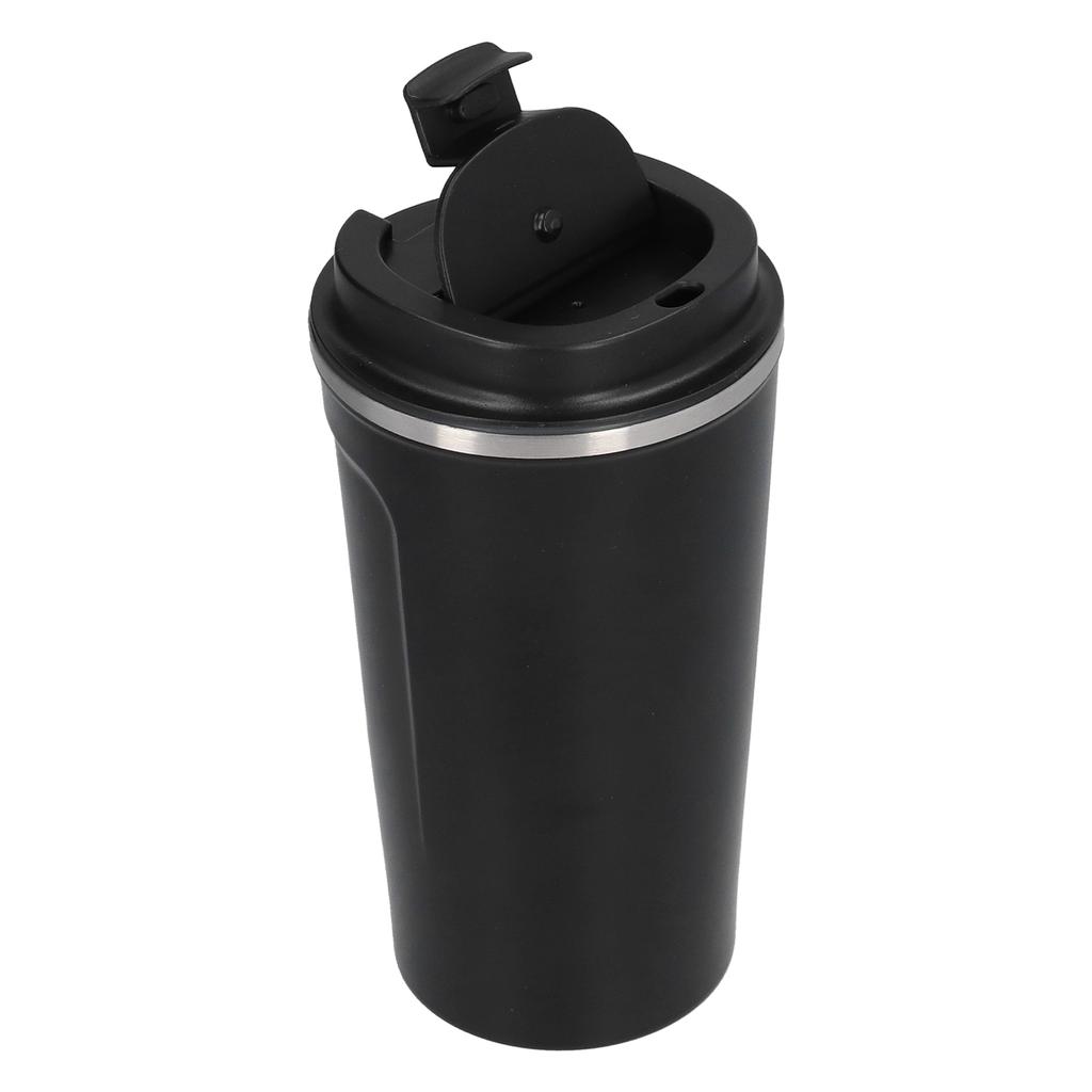 510ml Coffee Cup Double Wall Stainless Steel Insulated Coffee Mug Portable Vacuum Cup for Car Travel Black