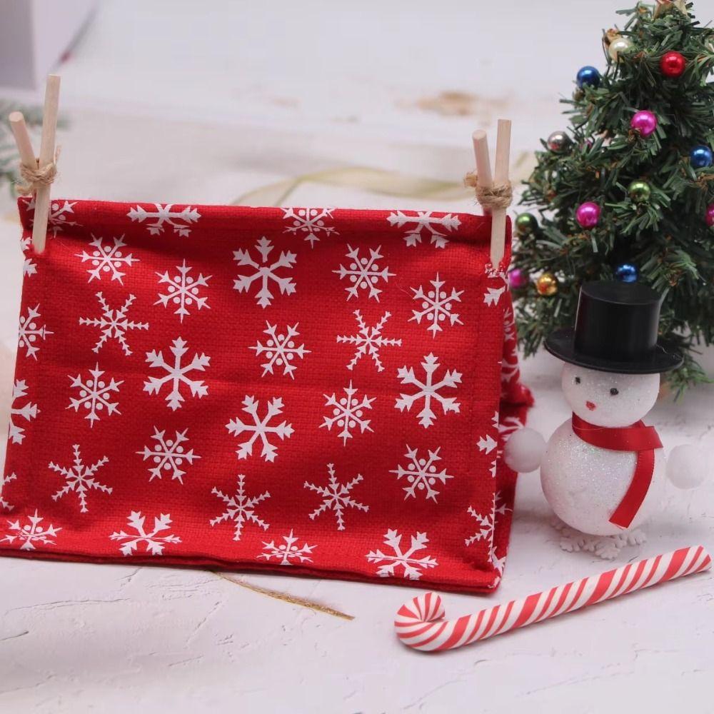 Weihnachtsdeko Puppenhaus Zelt Simuliertes Outdoor Miniaturzelt Modell Puppenzubehör