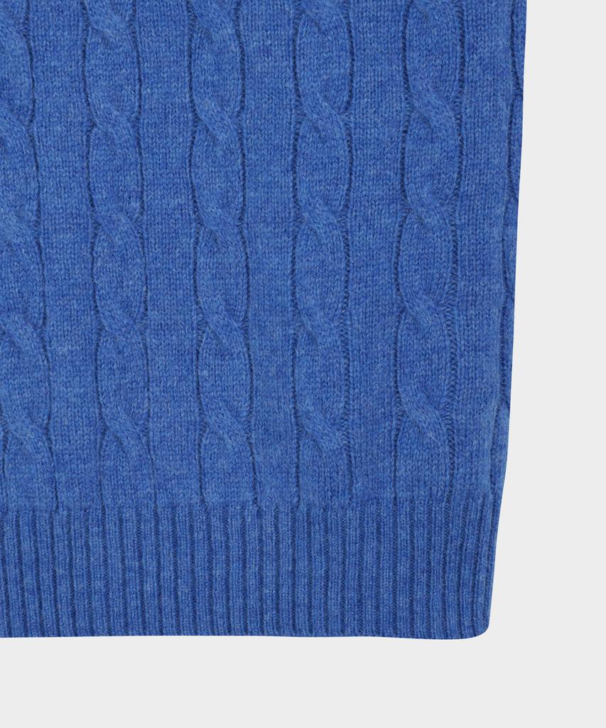 BROOKS BROTHERS Shetland Cable Pullover Sweater (Blue) (Bbwrmog421)