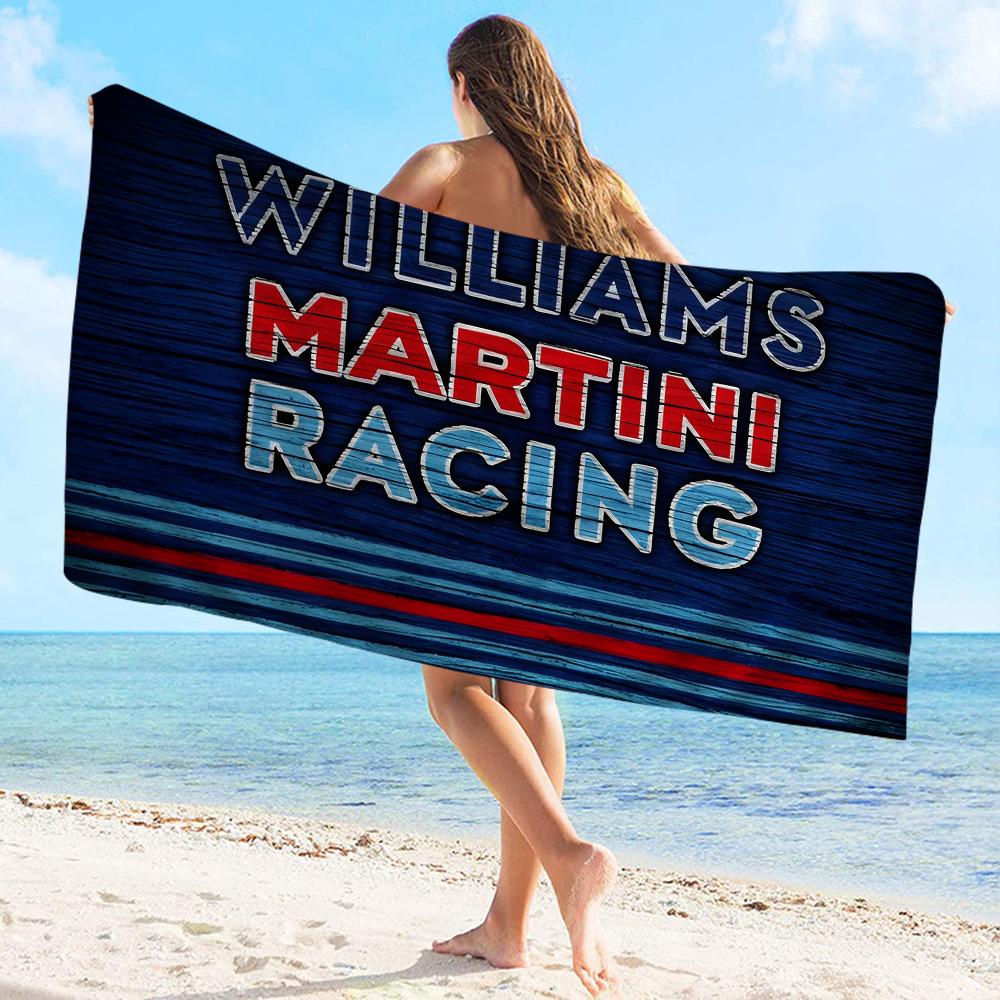 Martini Logo Aufgedrucktes Handtuch Mikrofaser Strandtuch Saugfähig Schnelltrocknend Weich Yoga Schwimmen Resort Bergsteigen Handtuch