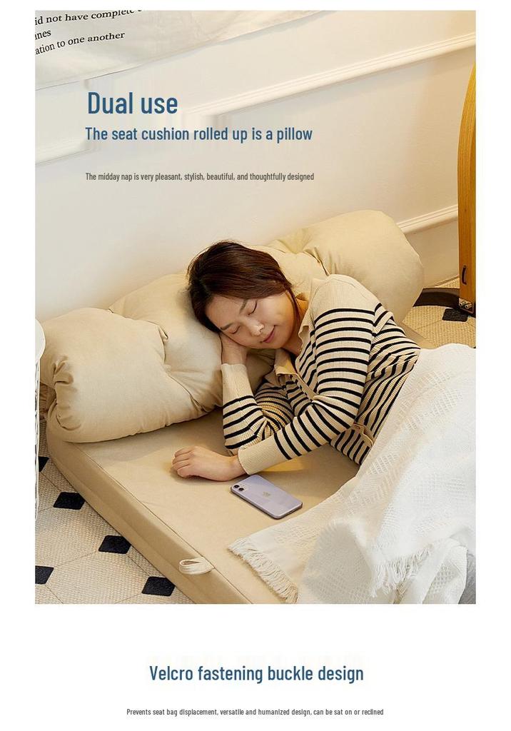 Reclining Tatami Chair: Foldable Single Sofa for Bedroom or Balcony