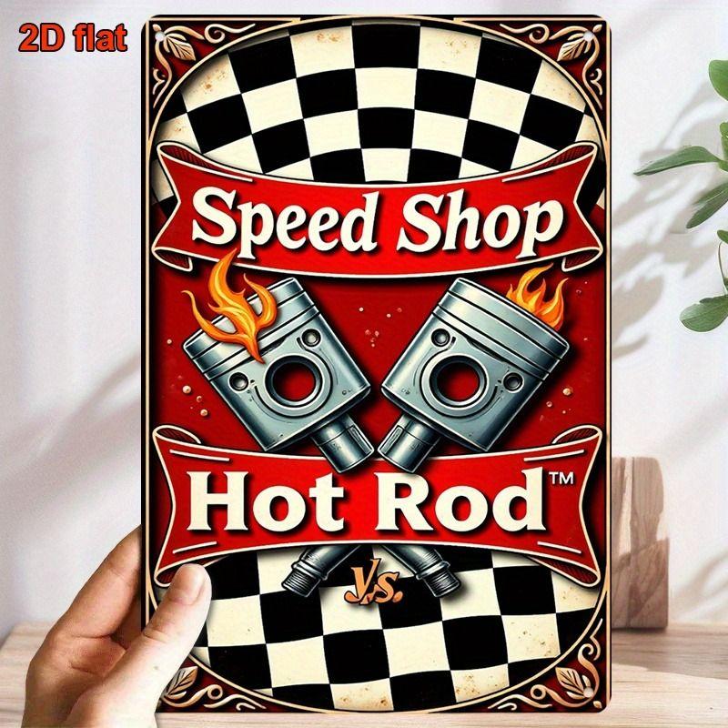Automotive Metal Decorative Painting: Gifts for Car Lovers Garage Home Style